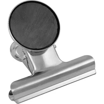 Kancelářská sponka Junior 55132 - klip kovový pružinový s magnetem 31 mm - 12 ks
