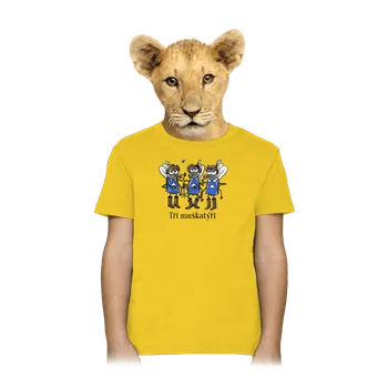 Chlapecké tričko Bastard Tři muškatýři dětské tričko Gold