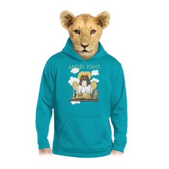 Chlapecká mikina Bastard Anděl Káně dětská mikina klokanka Hawaiian Blue