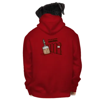 Pánská mikina Bastard Tos mi to natřel pánská mikina na zip Red