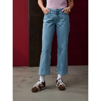 Dámské kalhoty Sinsay - Kalhoty s potiskem - modrá - 889EV-50J - 889EV-50J-32