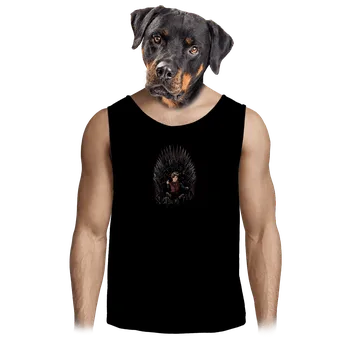Pánské tílko Bastard Tyrion na trůnu pánské tílko Black