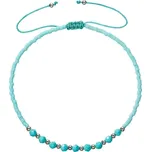 Evolution Group - Pavona Textilní náramek s tyrkysovými Miyuki korálky 13037.3 turquoise + 2 měsíce na vrácení zboží