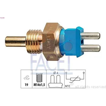 Čidlo automobilu Snímač, teplota chladiva FACET 7.3139