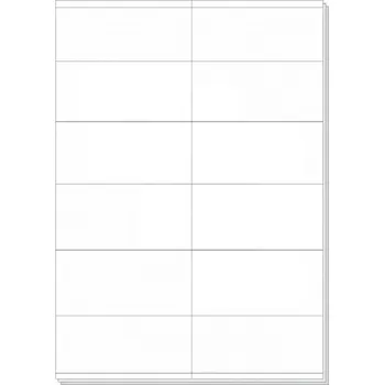 Speciální papír RVD Plus - samolepící etikety na A4, bílé, 105 × 48 mm - 100 archů