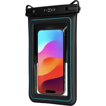 Podvodní pouzdro Vodotěsný obal na mobil FIXED Float Max - IPX8 a kvalitním uzamykacím systémem - ROZBALENO (Voděodolné plovoucí pouzdro na mobil FIXED Float Max s kvalitním uzamykacím systémem a certifikací IPX8, černá)