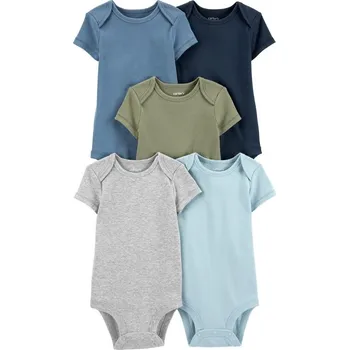 Kojenecký body CARTERS CARTER'S Body krátký rukáv Monochromatic kluk 5ks 3m