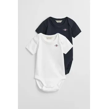 Kojenecký body DĚTSKÝ SET GANT SHIELD SS BODY 2-PACK EVENING BLUE