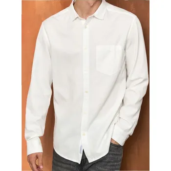 Oblečení a móda Sinsay - Košile s&nbsp;vysokým podílem viskózy - bílá - 097EV-00X - 097EV-00X-M