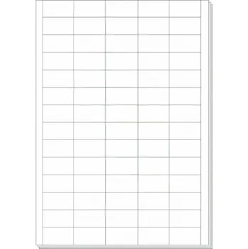 Samolepící etiketa RVD Plus - samolepící etikety na A4, bílé, 38 × 21,2 mm - 100 archů