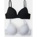 Sinsay - Bavlněná podprsenka 2 pack - vícebarevná - 003FA-MLC - 003FA-MLC-75A