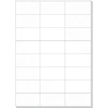 Speciální papír RVD Plus - samolepící etikety na A4, bílé, 70 × 37 mm - 100 archů