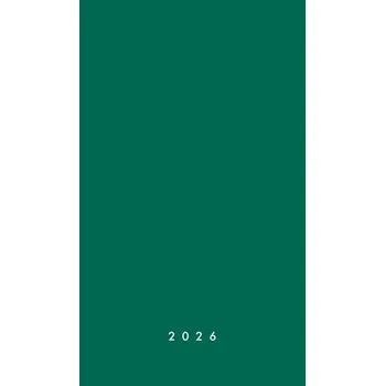 Diář Vikpap - týdenní diář 2026, zelený, 10 × 17 cm
