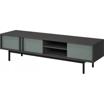 Televizní stolek TV stolek/skřínka Wektus 3D WK09, Barva: antracit / aloe MIRJAN 5903211425042