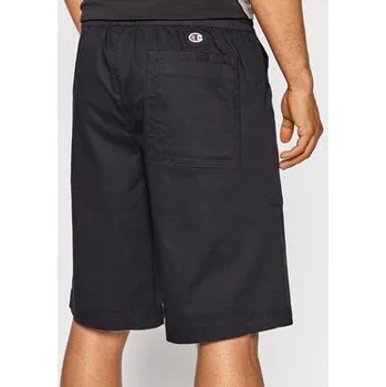 Pánské kraťasy Champion Šortky z materiálu Marble Wash Long Cut 217180 Černá Custom Fit M