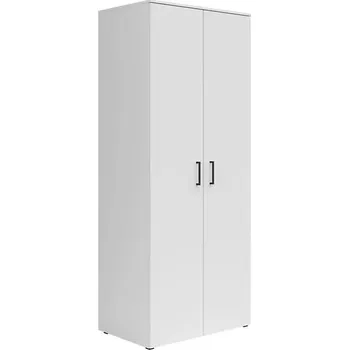 Šatní skříň Dvoudveřová skříň MultiDo 80 cm - Black Red White - BRW Bílá 80x195 cm