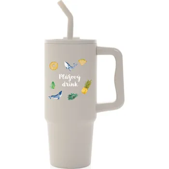 Termoska Personalizovaná termoska s barevným víčkem s letním mixem