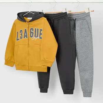 Dětská tepláková souprava Mayoral žlutá barva, 907 907.5A.Mini.9BYA 18X, vel. 98