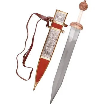 Replika zbraně Fulham Gladius typu Mainz, s koženou pochvou