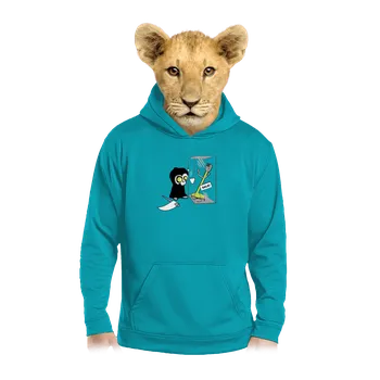 Chlapecká mikina Bastard Smrtka dětská mikina klokanka Hawaiian Blue