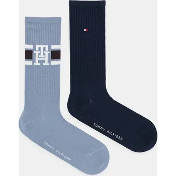 Ponožky Tommy Hilfiger 2-pack 701236320 modrá 95X, vel. 39/42