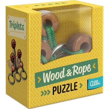 Hlavolam Albi | Dřevěný provázkový hlavolam - Trojkruh 5/5