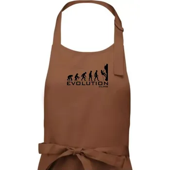 Kuchyňská zástěra Evolution Climb - Pánská zástěra na vaření - Univerzální velikost ( Kakaová )