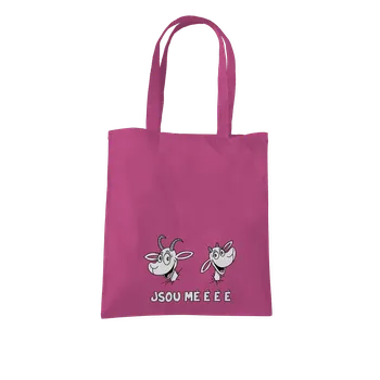 Nákupní taška Bastard Kozy Jsou méééé taška Fuchsia