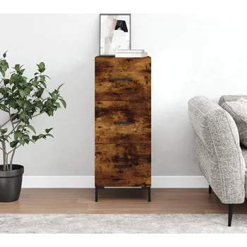 Příborník do zásuvky vidaXL Příborník 34,5 x 34 x 90 cm kompozitní dřevo [828606] Barva: kouřový dub