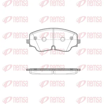 Brzdová destička Sada brzdových destiček, kotoučová brzda REMSA 1984.00