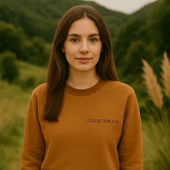 Pánská mikina Mikina dospělá MOMMY Barva: Hnědá, Velikost: S