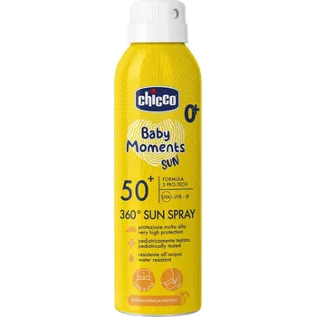 Přípravek na opalování CHICCO Sprej dětský na opalování 360° SPF50+ 150ml