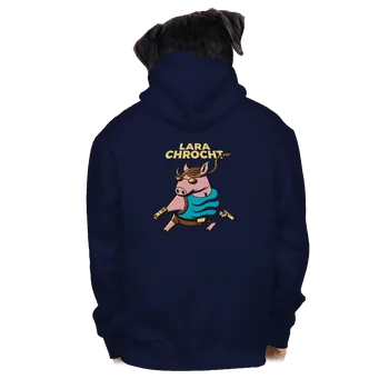 Pánská mikina Bastard Lara Chrocht pánská mikina na zip Navy