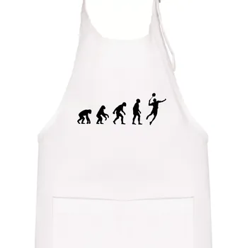 Kuchyňská zástěra Evoluce Badminton - Dětská zástěra na vaření - Univerzální velikost ( Bílá )