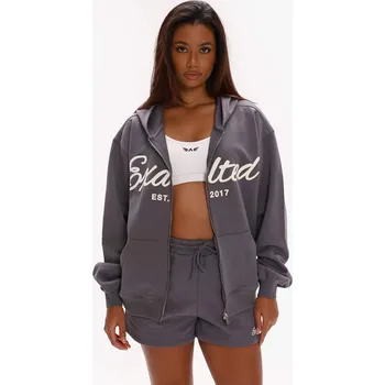 Pánská mikina Exalted Off-Duty Zip Oversized mikina - stone noir Velikost: XS