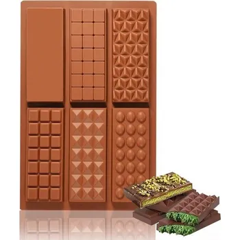 Silikonová forma na čokoládu, 1 kus, čokoládová forma, hluboká, pevná a snadno se taví, bez BPA, na