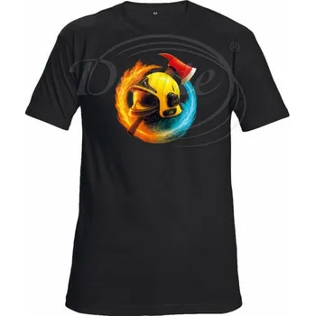 Dante Tričko černé Hasič,L