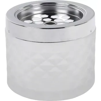 Popelník Popelník venkovní do větru skleněný Gastro 9,6 cm, bílý