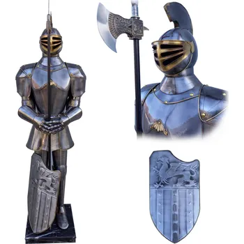 CHZ Kovová socha rytíře "PROTECTOR OF CASTLE" V životní velikosti!