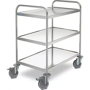 Plošinový vozík Servírovací vozík Hupfer SW 10x6-3, s plastovými kolečky