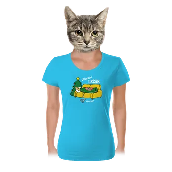 Dámské tričko Bastard Vánoční ležák dámské tričko Blue Atol