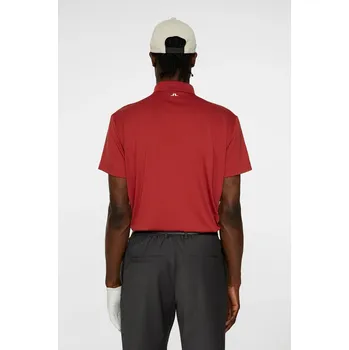 J.Lindeberg polo Klas AW25 - červené: Pánské S