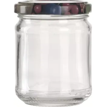 Sklenice Zavařovací sklenice Gastro 212 ml, víčko šroubovací ovoce, sada 6 ks