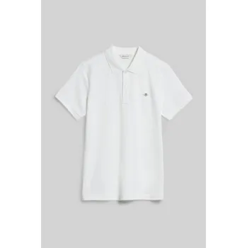 POLOKOŠILE GANT SHIELD SS PIQUE WHITE