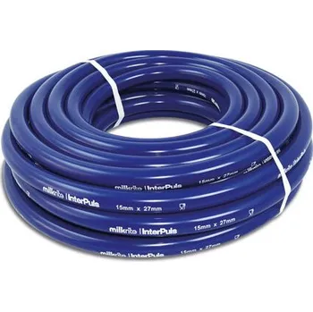 Silikonová mléčná hadice Milkrite - modrá, ⌀ 14 x 24 mm - 1m