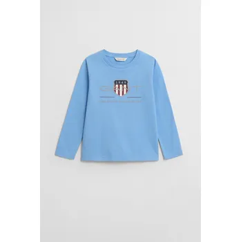 Dívčí tričko TRIČKO GANT ARCHIVE SHIELD LS T-SHIRT DREAM BLUE