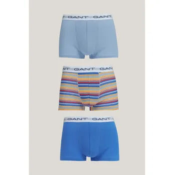 Pánské spodní prádlo SPODNÍ PRÁDLO GANT STRIPE PRINT TRUNK 3-PACK PERFECT BLUE