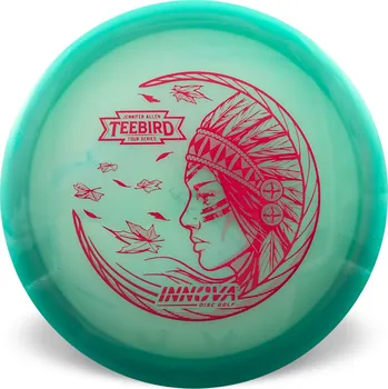 Disc golf Innova TEEBIRD Champion Proto Glow // Jennifer Allen Barva: Zelená - transparentní, Váha: 173-175 g
