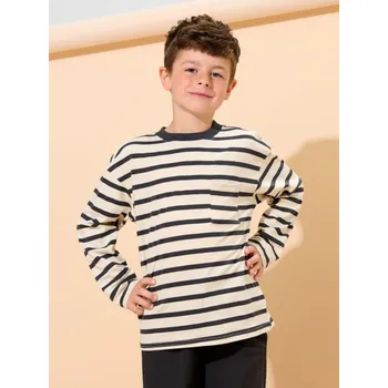 Dětská móda Sinsay - Tričko s&nbsp;dlouhými rukávy - krémová - 772EY-01X - 772EY-01X-110