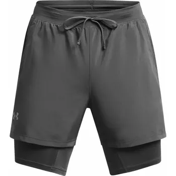 Pánské kraťasy Under Armour UNDER ARMOUR Launch 5inch Pán.kraùasy 2v1 - 0 - šedá - XL